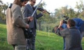 Scene from the film The Violin Knight