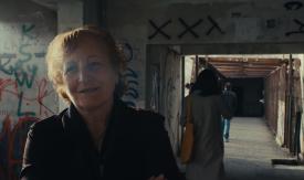 Scene from the film Lift Lady